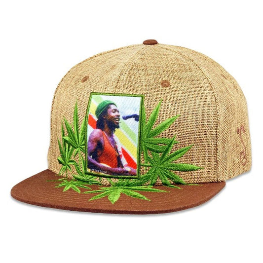 Peter Tosh Tan Leaf Snapback Hat