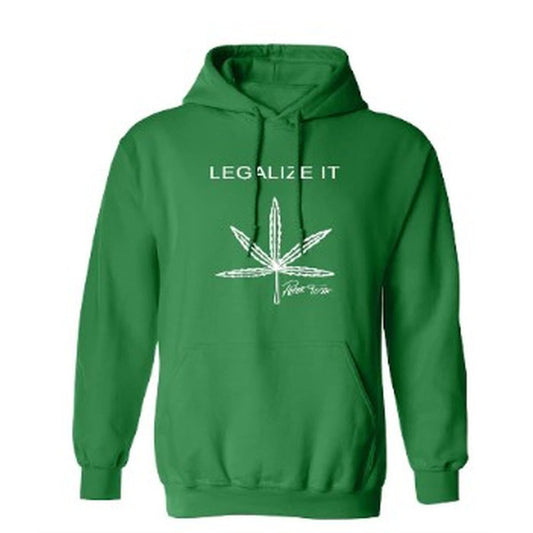 Peter Tosh Legalize It Hooded Sweatshirt- Green