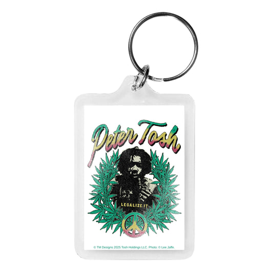 Legalize It White Keychain