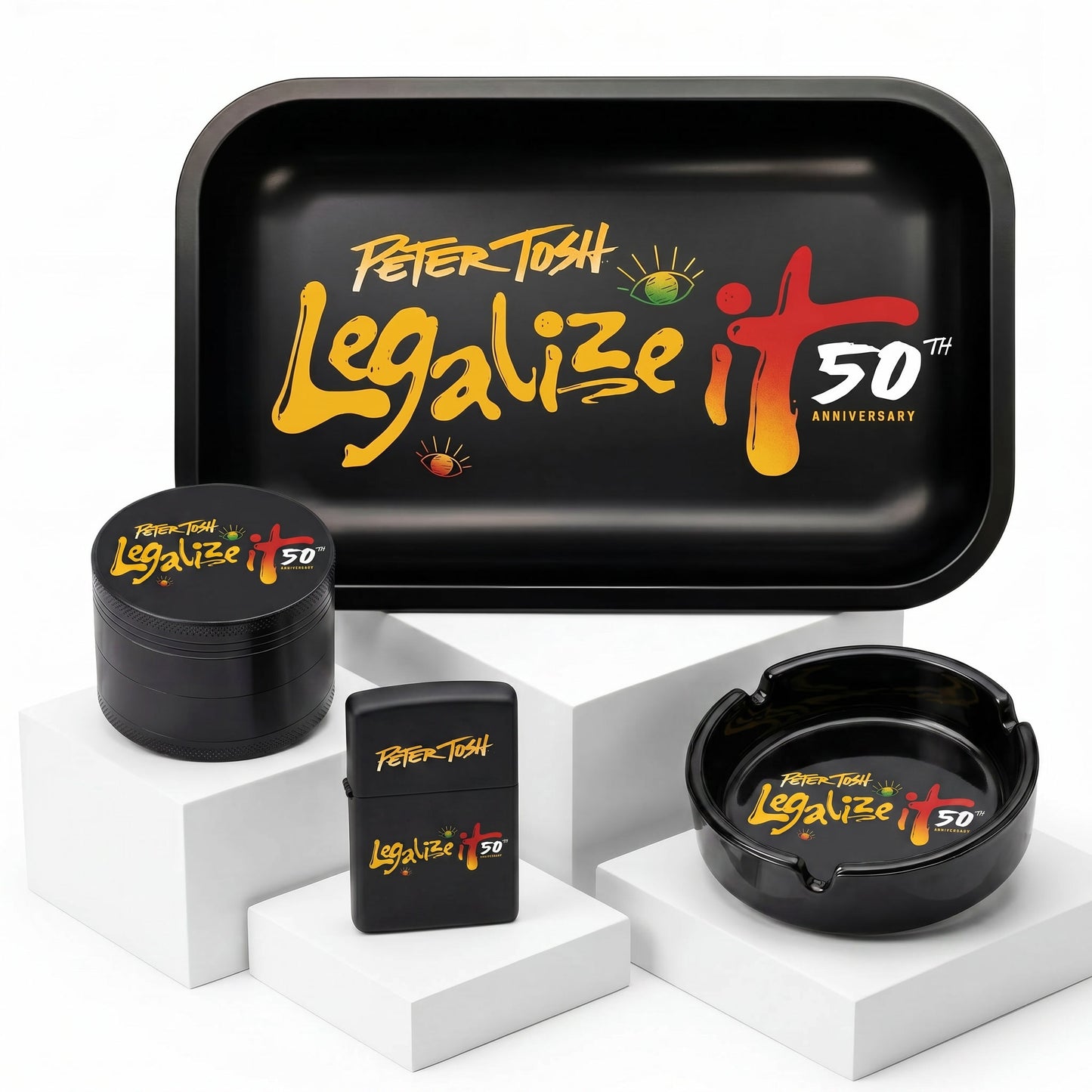 Peter Tosh Legalize It 50th Anniversary Rolling Accessories Bundle.