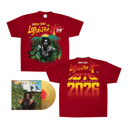 Legalize It 50th Anniversary Gold Vinyl LP + Cardinal T-Shirt Fan Pack