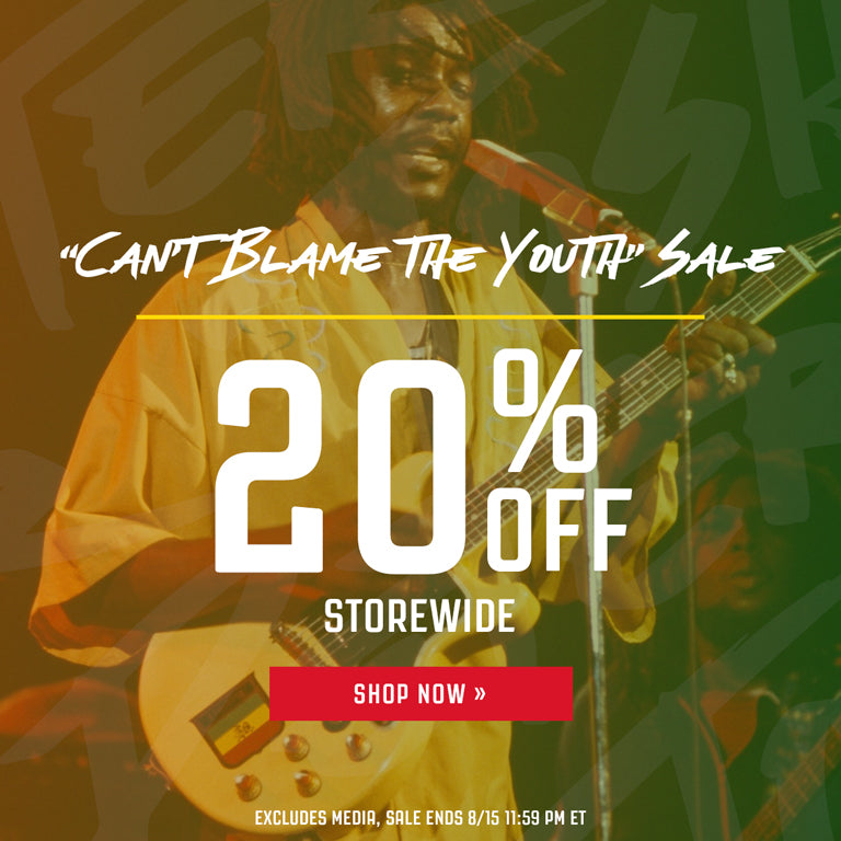 "Can't Blame the Youth" sale. 20% off storewide. Excludes media, sale ends 8/15 11:59 PM