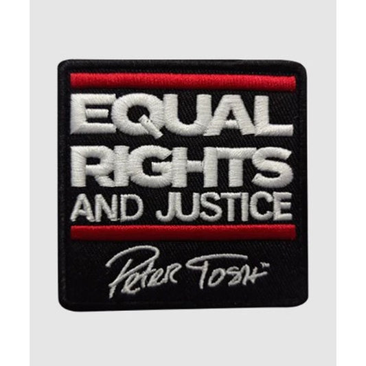 Peter Tosh Equal Rights And Justice Embroidered Patch (Red & White)